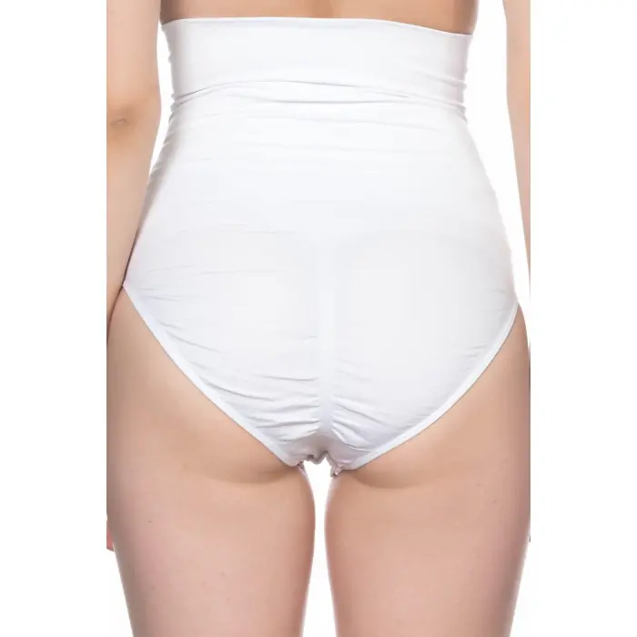 BEYAZ MI Emay 2019 Double Yüksek Bel Çıtçıtlı  Slip Korse