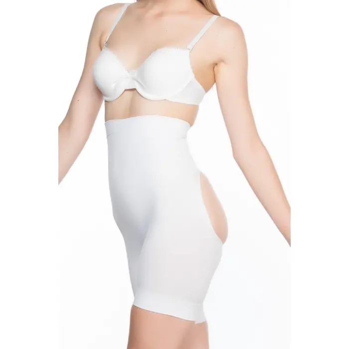 BEYAZ MI Emay 2032 Popo Açık Masajlı Boxer Korse