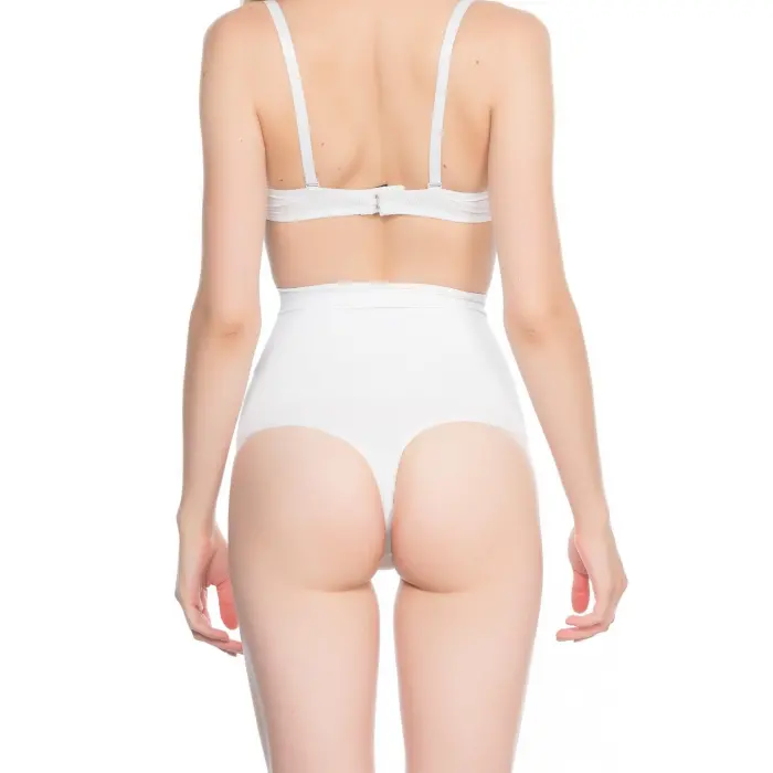 BEYAZ MI Emay 2054 Masajlı String Korse