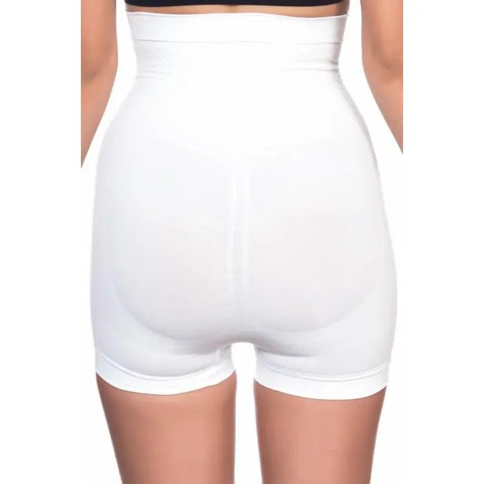 BEYAZ MI Emay 2055 Yüksek Bel Masajlı Boxer Korse