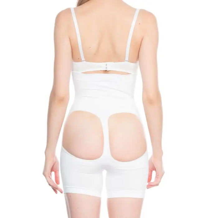 BEYAZ MI Emay 2063 Popo Açık Paçalı Korse