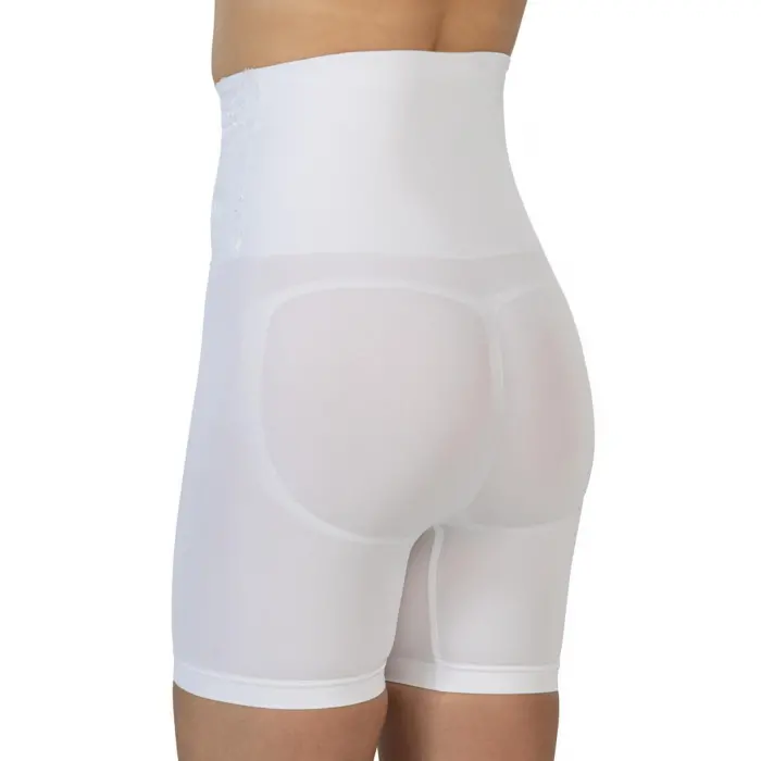 BEYAZ MI Emay 2091 Önü Dantelli Yüksek Bel Boxer Korse