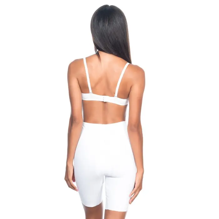 BEYAZ MI Emay 2817 Yüksek Bel Paçalı Lazer Korse