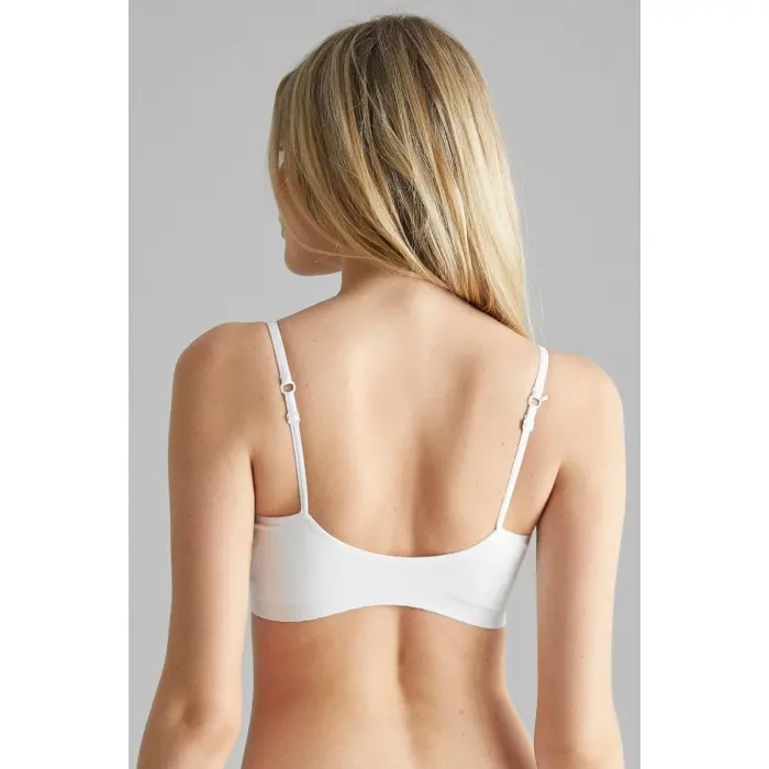 BEYAZ MI Emay 4020 Pedli İnce Askılı Büstiyer