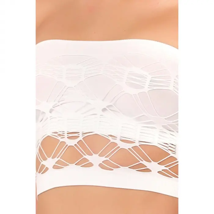 BEYAZ MI Emay 4050 Double Örgü Toparlayıcı Straplez Büstiyer