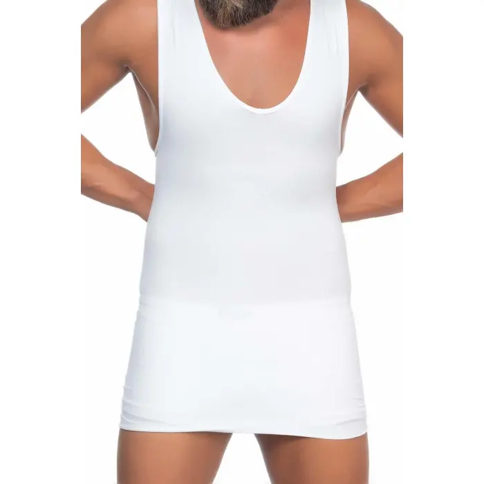 BEYAZ MI Emay E1003 V Yaka Erkek Korse Atlet