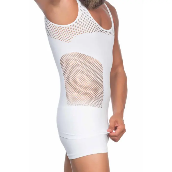 BEYAZ MI Emay E1006 Fileli Erkek Korse Atlet