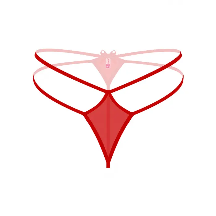 Büyük Beden Kırmızı Fantazi String Külot