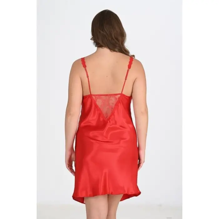 Büyük Beden Kırmızı Gecelik 2102