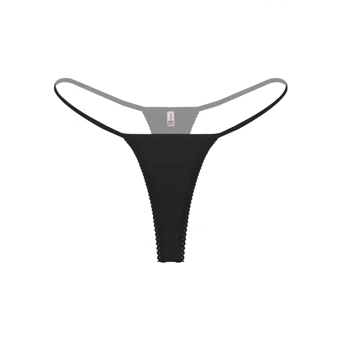 Büyük Beden Siyah Fantezi String