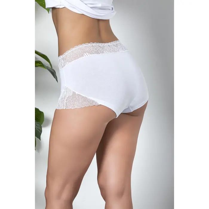 DANTEL DETAYLI BOXER BEYAZ (MGP21783)
