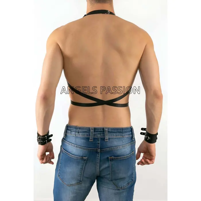 Deri Erkek  Göğüs Üzeri Harness - Brfm80
