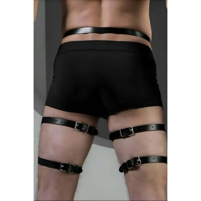 Deri Erkek  Jartiyer Harness, Erkek  Bacak Harness - Brfm165