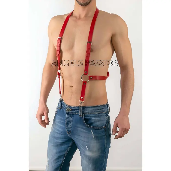 Deri Erkek  Pantalon Aksesuar, Deri Erkek  Harness - Brfm29