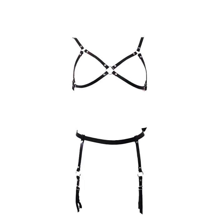 Deri Jartiyer Takım Harness - Brf228