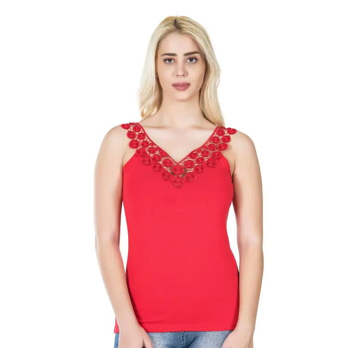 Derya Kurşun Güpürlü Kadın Tişört 268