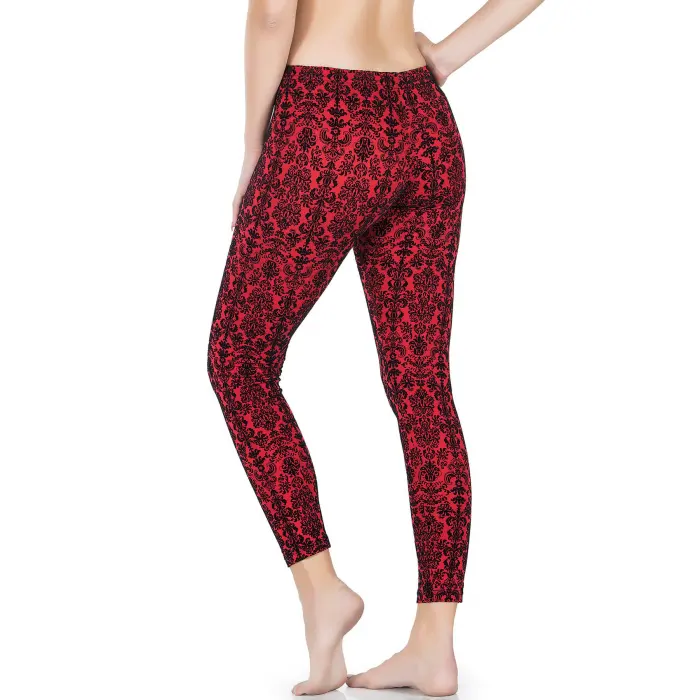 Derya Kurşun Varak Desenli Kadın Tayt 457