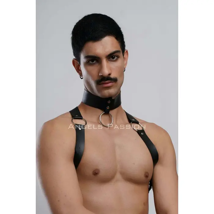 Erkek  Choker Ve Göğüs Harness, Erkek  Parti Giyim - Brfm35