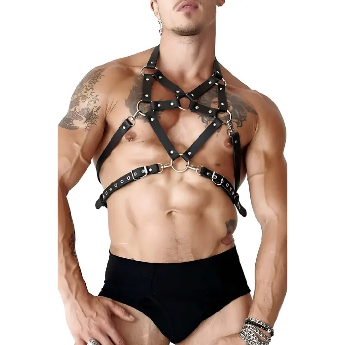Erkek  Deri Göğüs Harness,  Erkek  Parti Aksesuarı - Brfm200