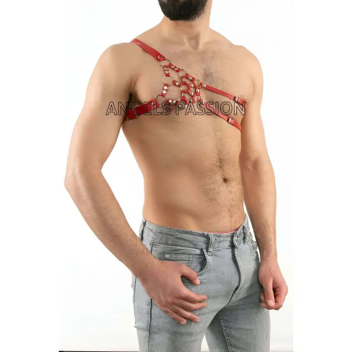 Erkek  Deri Omuz Harness, Tek Omuz Harness - Brfm14