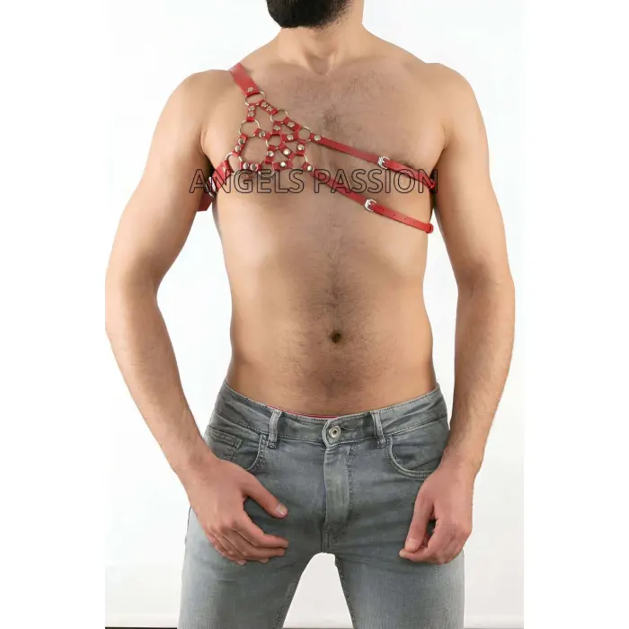 Erkek  Deri Omuz Harness, Tek Omuz Harness - Brfm14