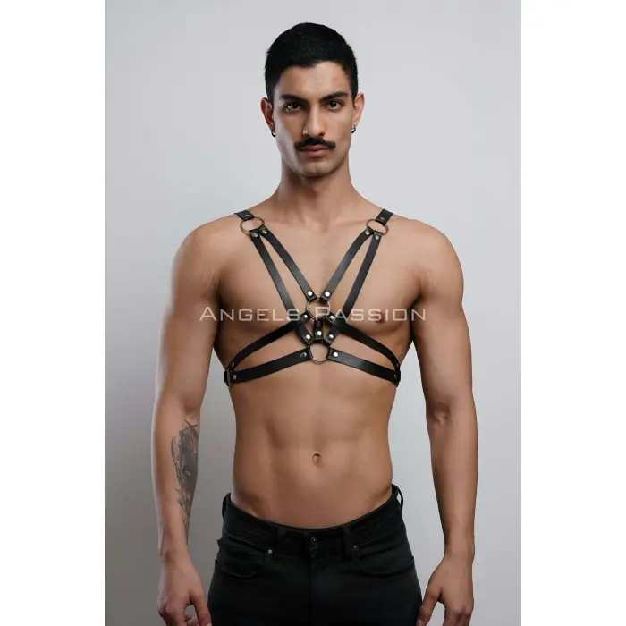 Erkek  Göğüs Harness, Erkek  T-shirt Üzeri Aksesuar - Brfm104
