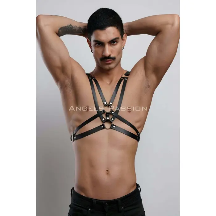 Erkek  Göğüs Harness, Erkek  T-shirt Üzeri Aksesuar - Brfm104