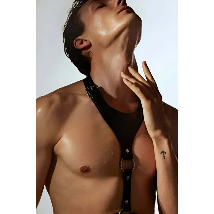 Erkek  V Göğüs Harness, Şık Gömlek Aksesuar - Brfm145