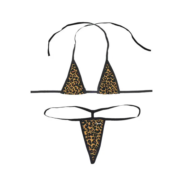 Fantezi İç Giyim Leopar Desenli Fantazi Sütyen Külot Takımı