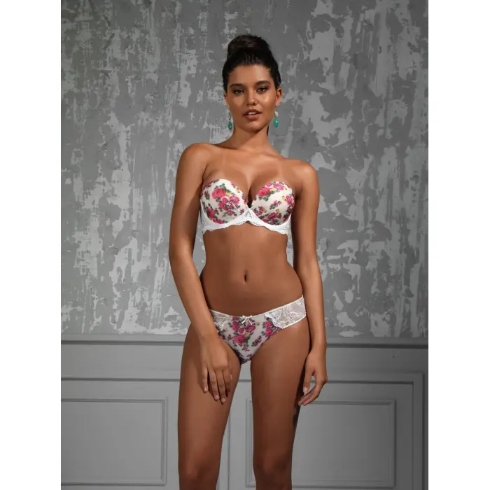 Gardenia Big Size Plunge Bra, Ekru Konforlu Ve Şık Sütyen