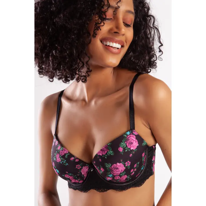 Gardenia Big Size Plunge Bra, Siyah Konforlu Ve Şık Sütyen