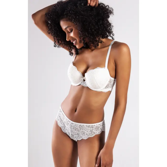 G.colors Balconette Foam Push Up Bra, Ekru Konforlu Ve Şık Sütyen