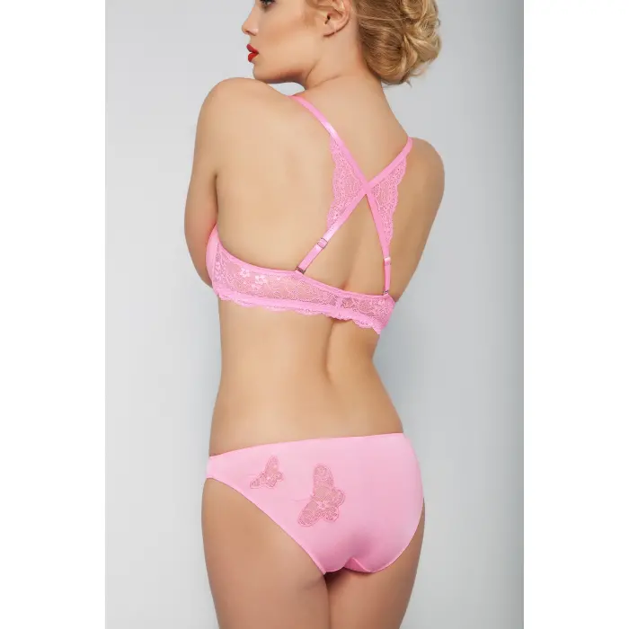 Githa Foam Cup Push Up Bra,neon Pembe Renk Straplez Konforlu Ve Şık Sütyen