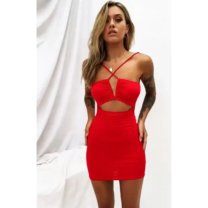 Göbek Ve Sırt Dekolteli Fantazi Elbise