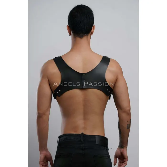 Gömlek Üzeri Erkek  Harness Aksesuar, Omuz Detaylı Deri Harness - Brfm135