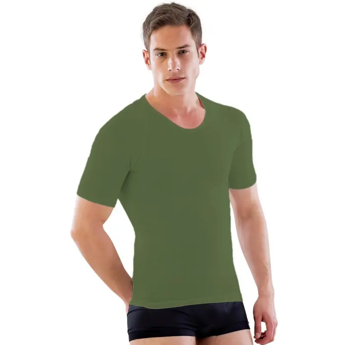 HAKİ YEŞİL MI Emay E1010 Yarım Kol Erkek Korse Atlet