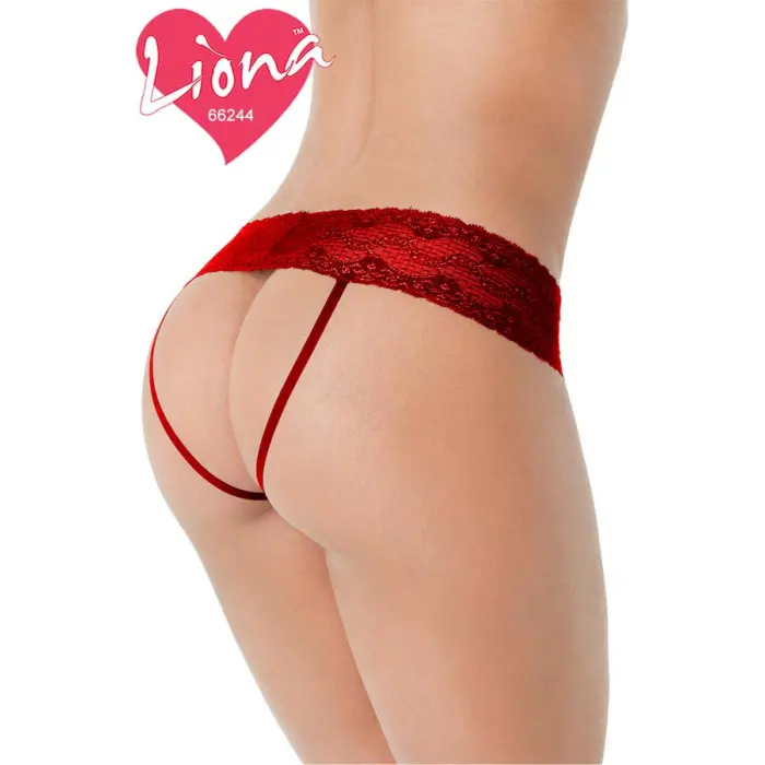 İpli Büyük Beden Dantel Külot