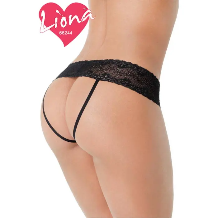 İpli Büyük Beden Dantel Külot