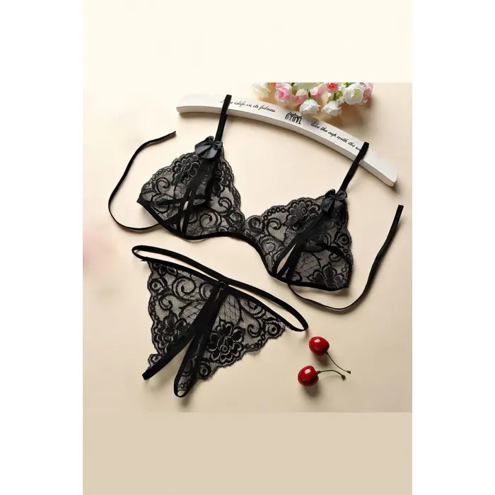 Kadın Dantelli Sütyen Külot Takımı 5li Set