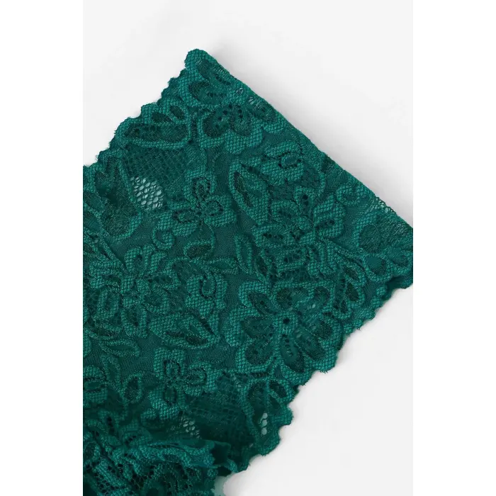 Kadın Yeşil Özel Şık Sütyen Külot Takımı