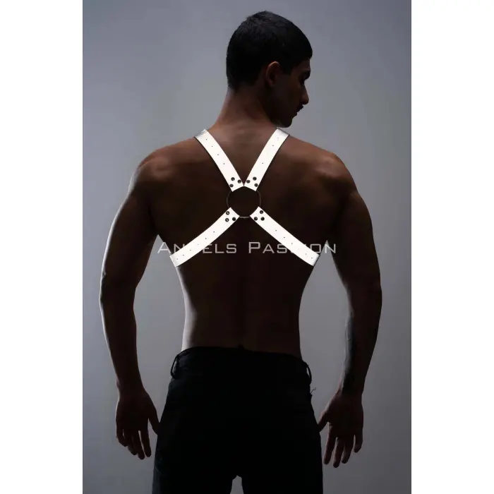 Karanlıkta Parlayan (reflektörlü) Erkek  Göğüs Harness, Parti Aksesuar - Brfm95