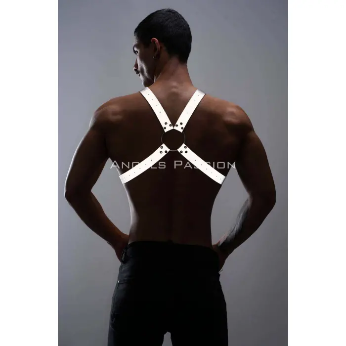 Karanlıkta Parlayan (reflektörlü) Erkek  Göğüs Harness, Parti Aksesuar - Brfm95