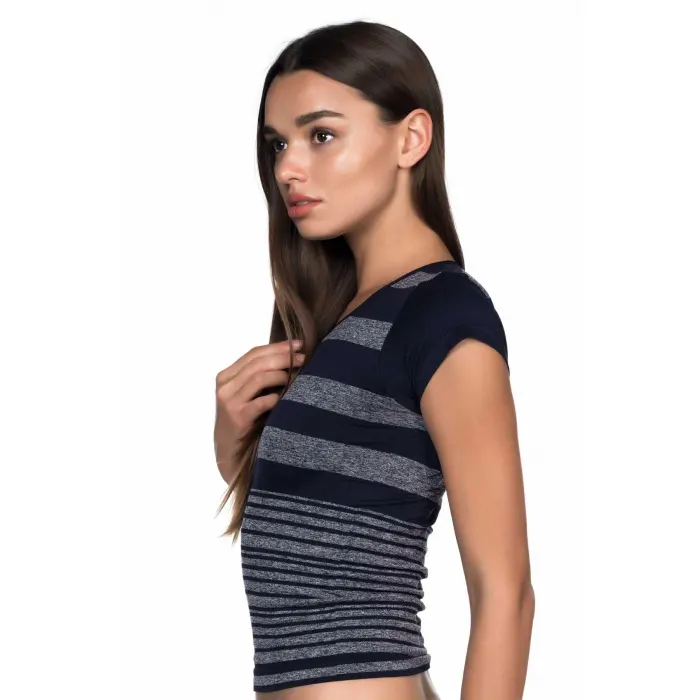 LACİVERT MI Emay 5026 Soft Seamless T Shirt