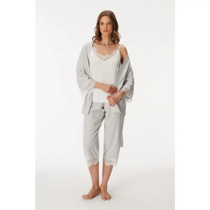 LYYN 11403 Anıl Sabahlık Ve Atlet Takım Kadın