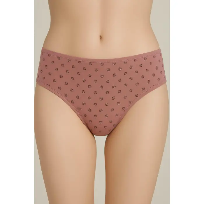 LYYN 7 Li Desenli Külot Kadın