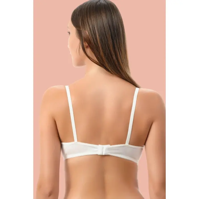 LYYN Beyaz Dolgulu Mikro Tek Sütyen