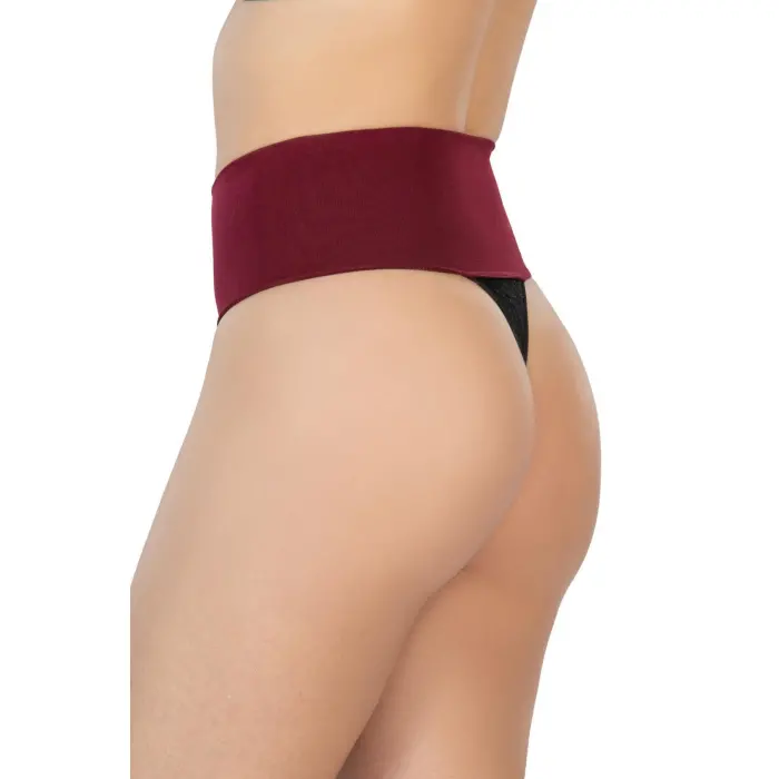 LYYN BORDO MI 2048 Seamless Çift Renk String Korse