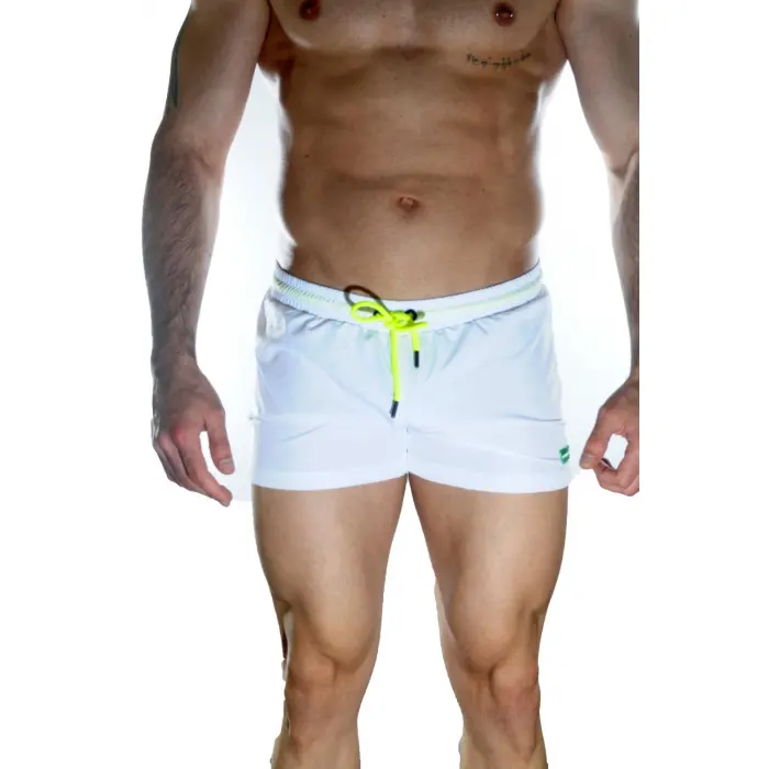 LYYN Erkek Beyaz Mini Mayo Short
