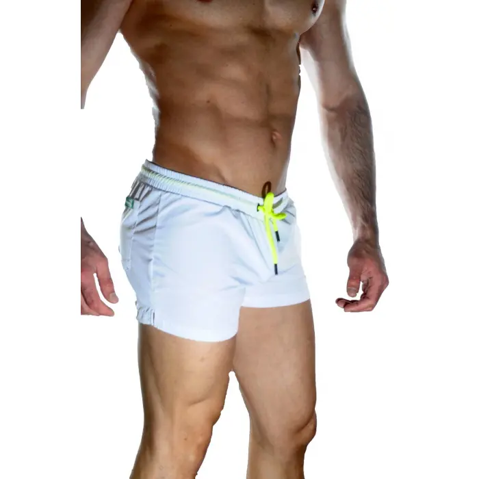 LYYN Erkek Beyaz Mini Mayo Short