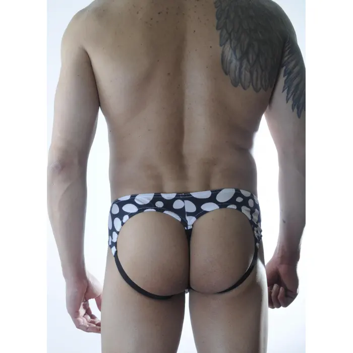 LYYN Erkek Desenli Jockstrap Fantezi İç Giyim